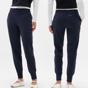 Athleta Venice Jogger Pants SP Navy High Rise Travel Athleisure Minimalist Sport